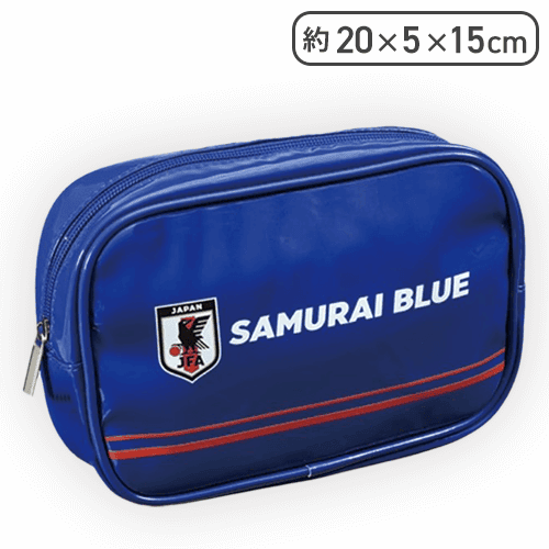 【SAMURAI BLUE】サッカー日本代表オフィシャルライセンス商品 プレミアムスクエアポーチ