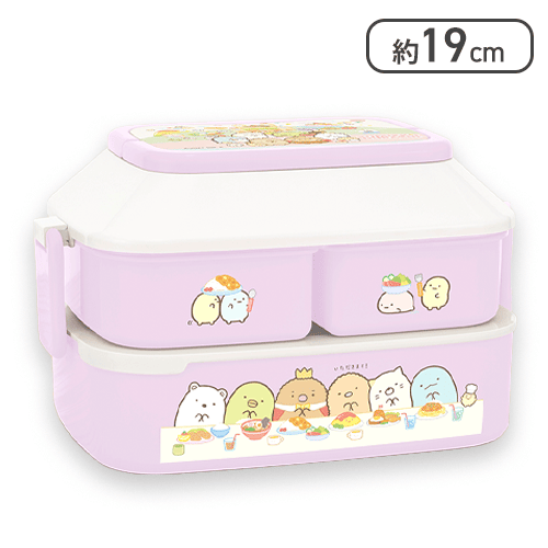 【ピンク】すみっコぐらし ようこそ！たべもの王国 ハウス型ランチボックス