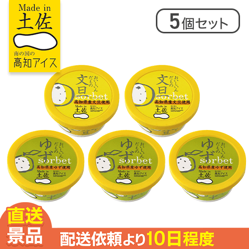 【5個セット】柑橘シャーベット※賞味期限: