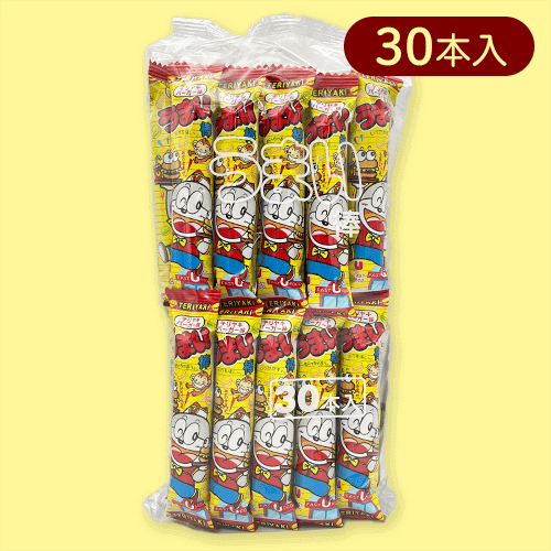 【テリヤキバーガー】うまい棒 30本入りアソート1※賞味期限:2024/07/28