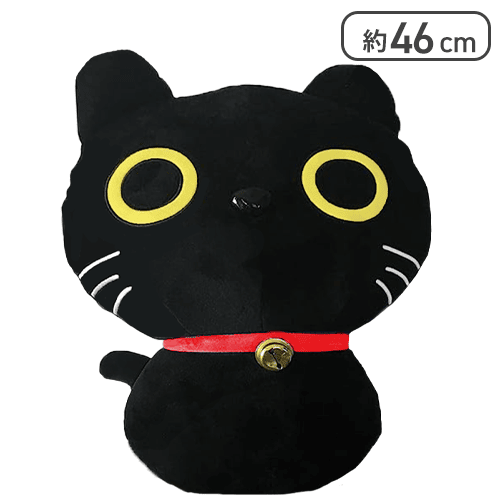 【スズ】ぱちめめ黒猫のスズとグレ ぬいぐるみBIG