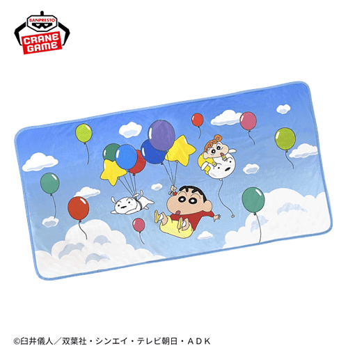 【横デザイン】クレヨンしんちゃん クールブランケット-ふわふわ風船だゾ-
