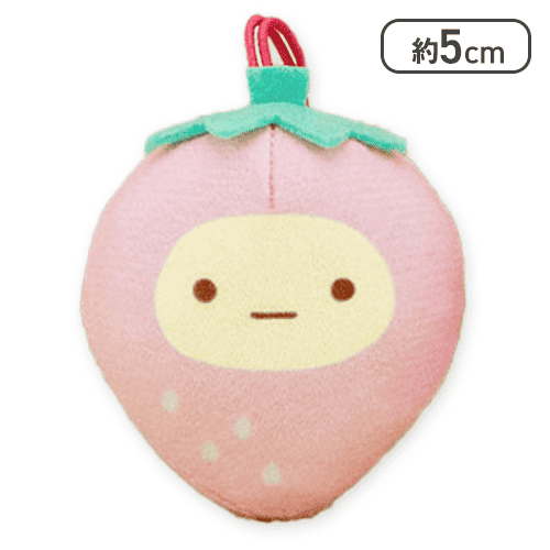 【たぴおか(イチゴピンク)】すみっコぐらし いちごフェア いちごになりきりちびマスコット
