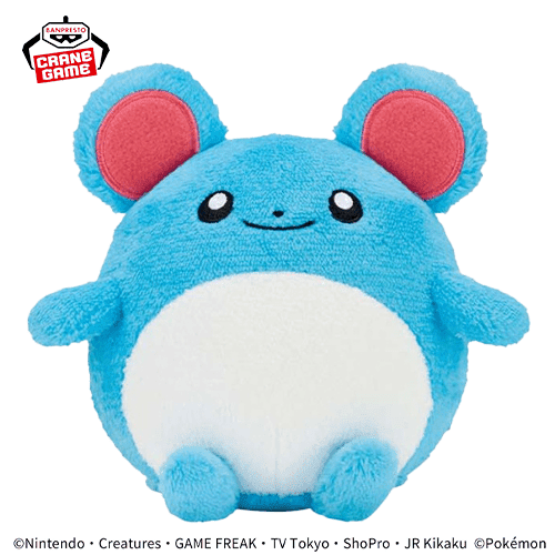 【マリル】ポケットモンスター やさしいきもちぬいぐるみ-コダック・マリル・タマザラシ-