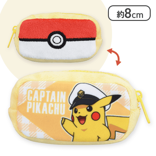 【キャプテンピカチュウ】ポケットモンスター ミニスクエアポーチ