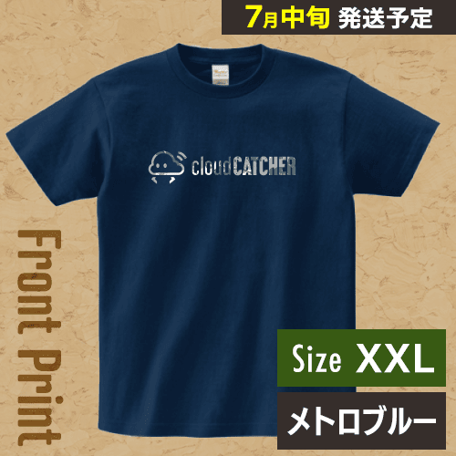 【メトロブルー/XXL】クラウドアTシャツ ”フロント”※7月中旬より順次出荷