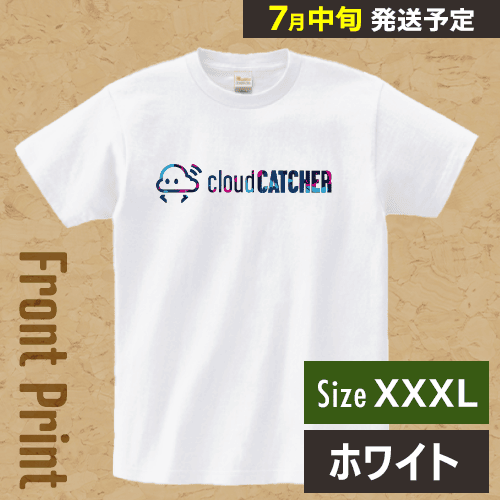 【ホワイト/XXXL】クラウドアTシャツ ”フロント”※7月中旬より順次出荷