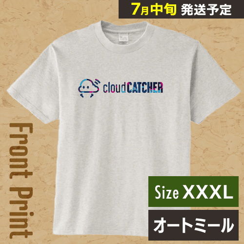 【オートミール/XXXL】クラウドアTシャツ ”フロント”※7月中旬より順次出荷