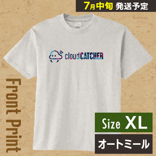 【オートミール/XL】クラウドアTシャツ ”フロント”※7月中旬より順次出荷