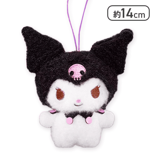 【クロミ】サンリオキャラクターズ ふわもこワッペンマスコット2