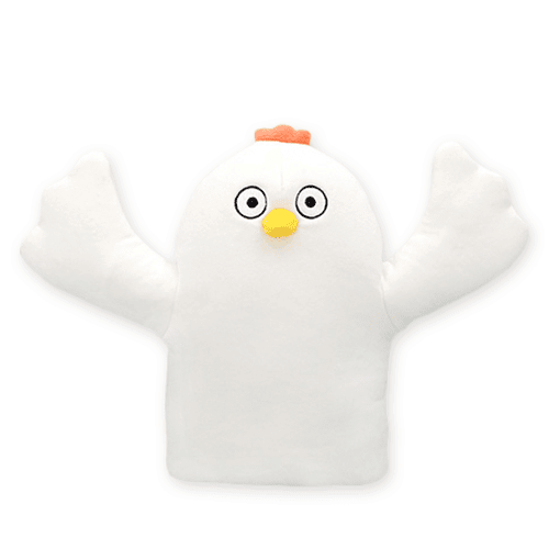 【ニワトリ】はじめまして松尾です ぬいぐるみパペット