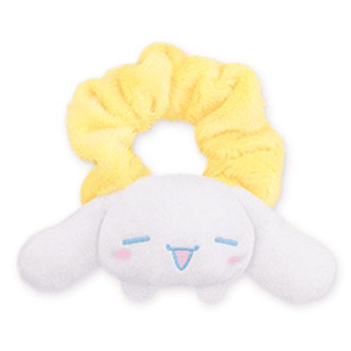 【イエロー】シナモロール ぴょこきゅんカラフルシュシュ-パステルカラー-