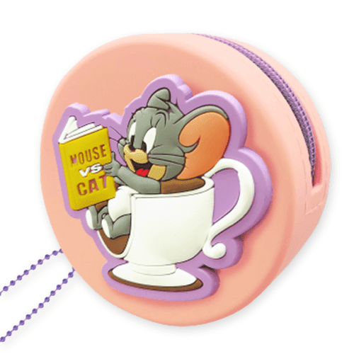 【タフィー】トム&ジェリー ぷっくりシリコンミニポーチ