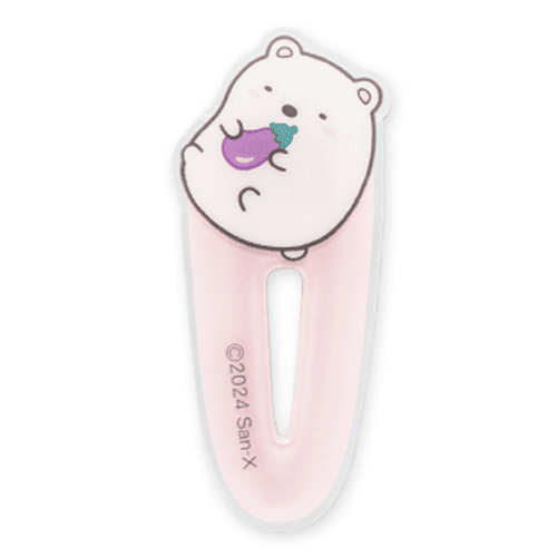【しろくま(ピンク)】すみっコぐらし ようこそ！たべもの王国 ヘアクリップ