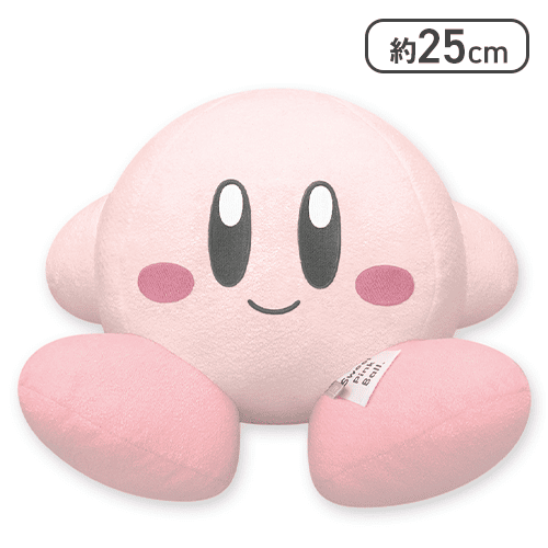 星のカービィやさしいてざわりのBIGぬいぐるみ。（にっこり）
