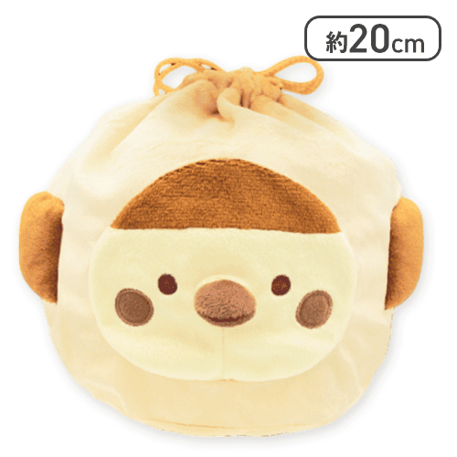 【すずめ】すみっコぐらし みにっコまん ぬいぐるみ巾着