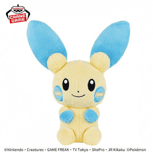 【マイナン】ポケットモンスター やさしいきもち ぬいぐるみ-プラスル・マイナン・パモ-