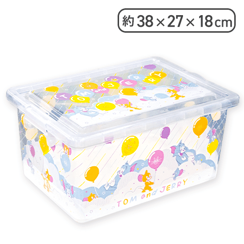 【ホワイト】トムとジェリー　クリアコンテナBOX