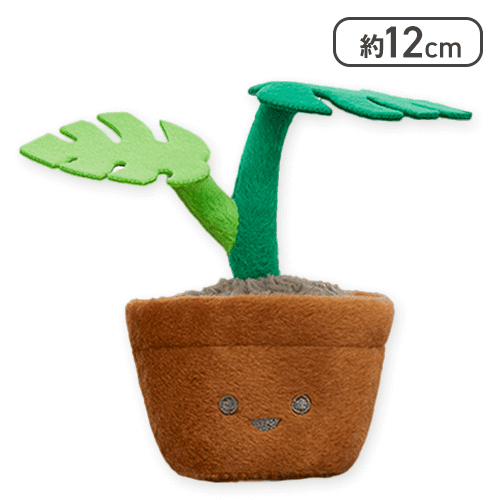 【モンステラ】FANS 観葉植物ミニぬいぐるみ