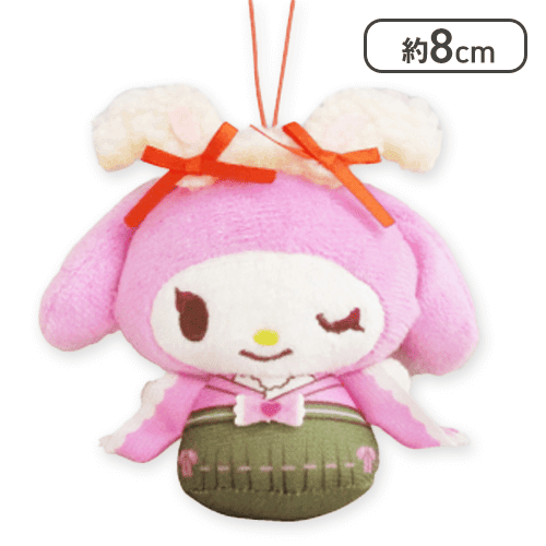 【マイメロディ】サンリオキャラクターズ もふ耳レトロロリヰタマスコット1