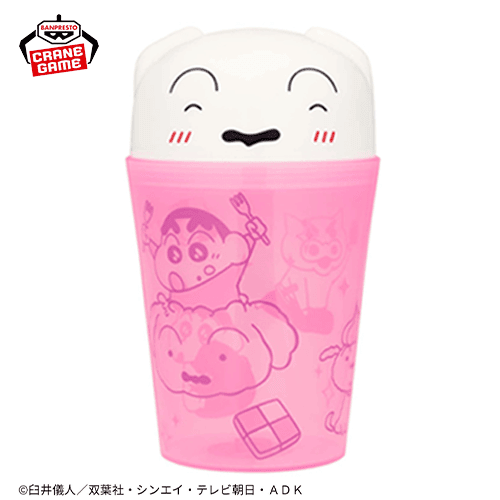 【ピンク】クレヨンしんちゃん ドリンクケース-デザートだいすきだゾ-