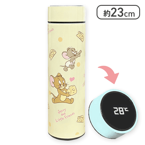 【クリーム】トム＆ジェリー 温度センサー付きステンレスボトル7