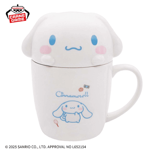 サンリオキャラクターズ フタ付きシナモンカップ 口閉じ】サンリオキャラクターズ フタ付きマグカップ-シナモロール