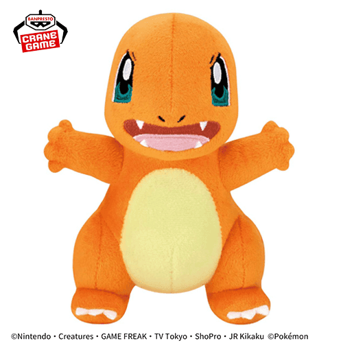 【ヒトカゲ(怒り)】ポケットモンスター いろんなおかおぬいぐるみ-ヒトカゲ・カプサイジ-