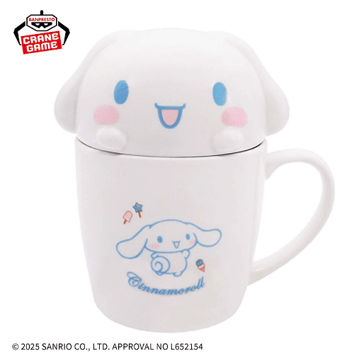 【口開け】サンリオキャラクターズ フタ付きマグカップ-シナモロール-