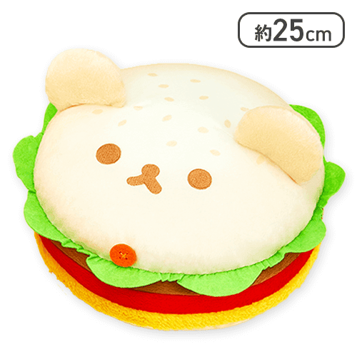 【コリラックマ】リラックマ リラックマデリ ハンバーガーぬいぐるみBIG