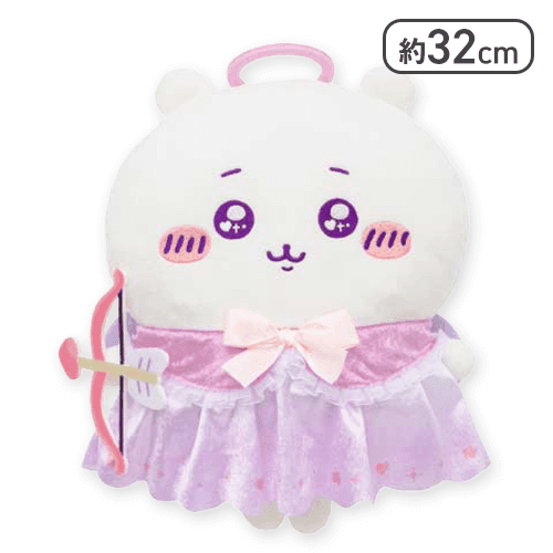 【1人1個まで】【ちいかわ】ちいかわ てんしあくま てんしなBIGぬいぐるみ