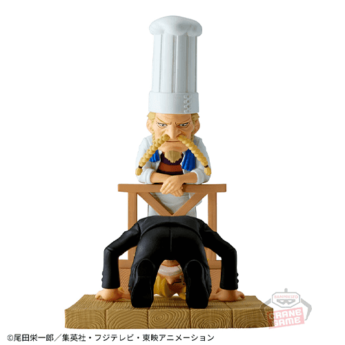 【1人1個まで】ワンピース ワールドコレクタブルフィギュア ログストーリーズ-サンジ＆ゼフ-「くそお世話になりました!!!」