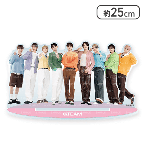 【横1列】&TEAM プラチナムザッカビッグアクリルスタンド〜Colorful〜
