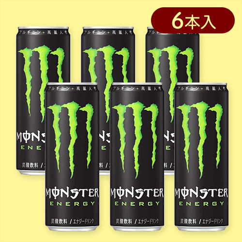 【6本入】モンスターエナジー 缶355ml※賞味期限:2026/12/31