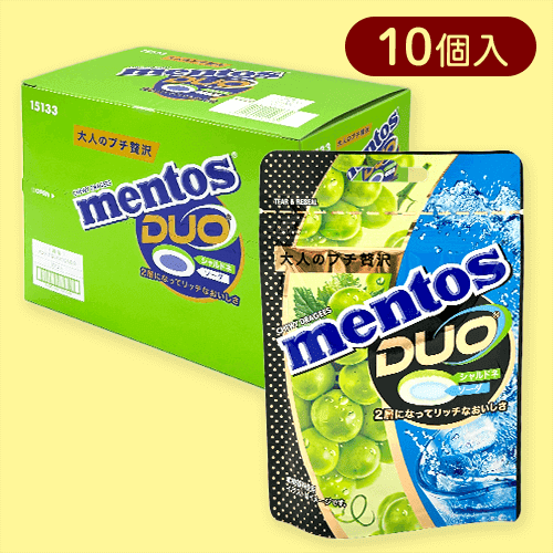 【10個入】メントスDUO　シャルドネ＆ソーダ※賞味期限:2026/12/31