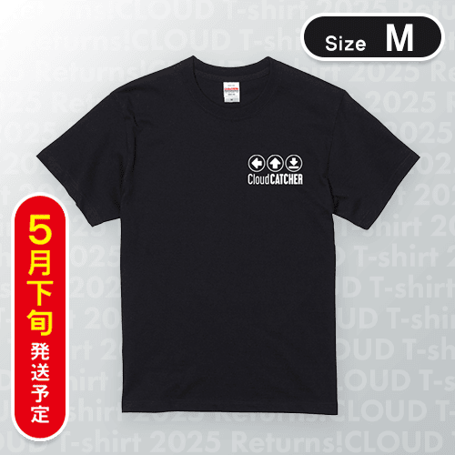 【ブラック/M】PlayButtonTシャツ　※5月下旬発送