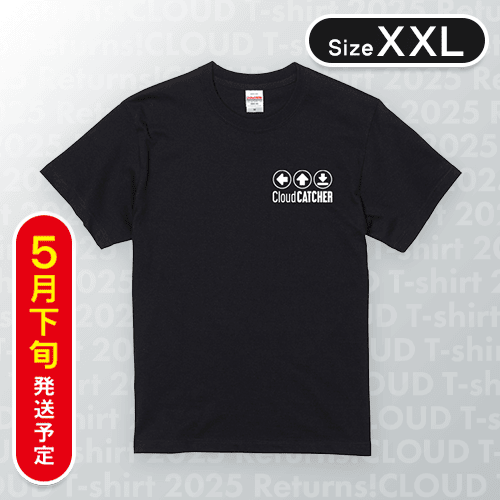 【ブラック/XXL】PlayButtonTシャツ　※5月下旬発送