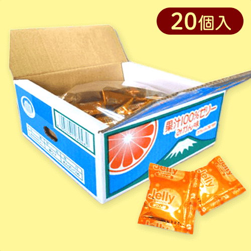 果汁100%ゼリーBOXパウチみかん※賞味期限:2025/10/11
