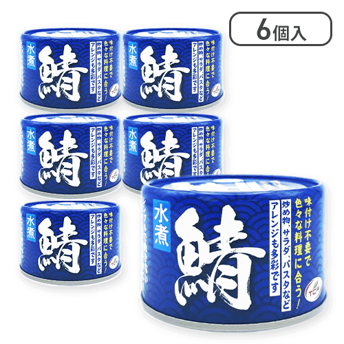【6個入】鯖水煮缶詰※賞味期限:2027/11/18