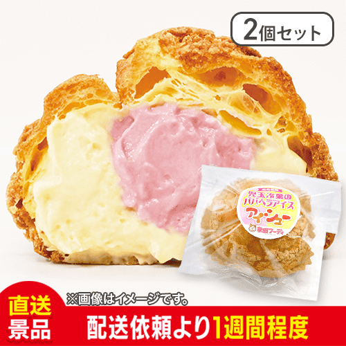 【2個セット】 児玉冷菓のババヘラアイス『アイシュー』（アイスシュークリーム）：直送