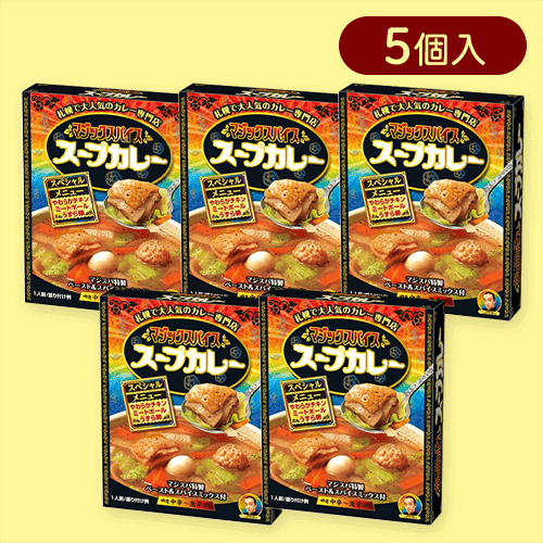 【5個入】マジックスパイススープカレースペシャルメニュー※賞味期限:2025/12/31