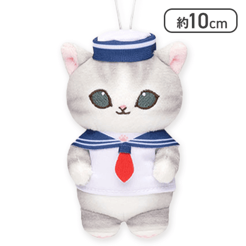 【ノースリーブ(ネイビー)】mofusand セーラーにゃんマスコット