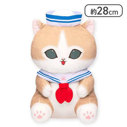 【ブルー】mofusand セーラーにゃんBIGぬいぐるみ