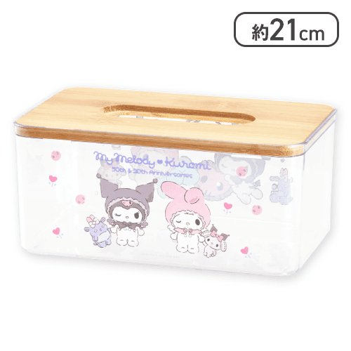 【パープル】マイメロディ♡クロミ エンジェルクリアティッシュケース