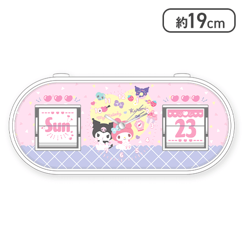 【マイメロディ＆クロミ】サンリオキャラクターズ パタパタクロック