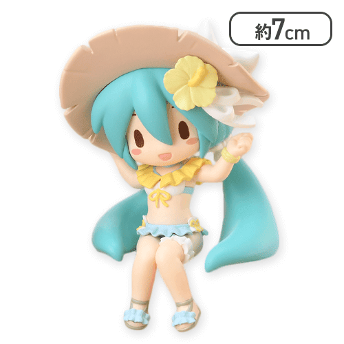 水着】初音ミクシリーズ ふわぷち ちょこのせ ミニフィギュア“初音ミク