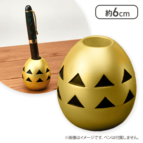【金の卵】モンスターハンターワイルズ 金属製ペンスタンド 金の卵＆銀の卵