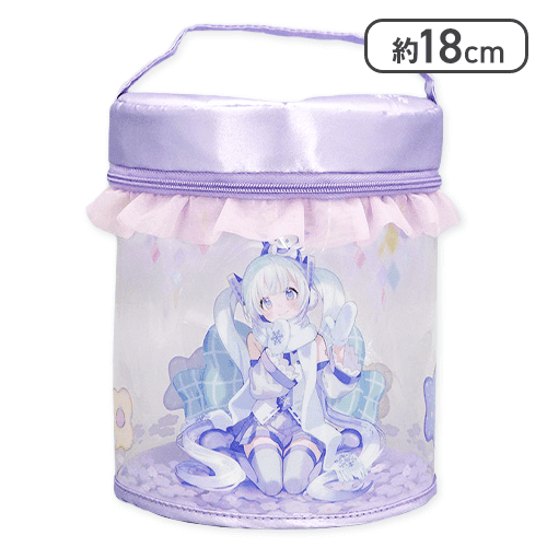 【パープル】初音ミク クリアバニティポーチ SNOW MIKU〜雪ミク スカイタウンver.〜
