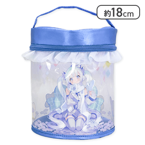 【ブルー】初音ミク クリアバニティポーチ SNOW MIKU〜雪ミク スカイタウンver.〜
