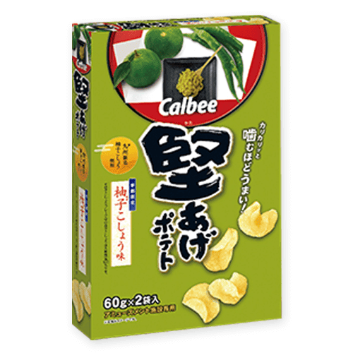 【柚子こしょう】堅あげポテト2PBOX※賞味期限:2026/04/30